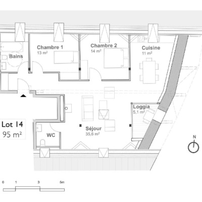 Roche,rue Montjoux 1,Vaud,3.5 Rooms Rooms,Appartement,1294